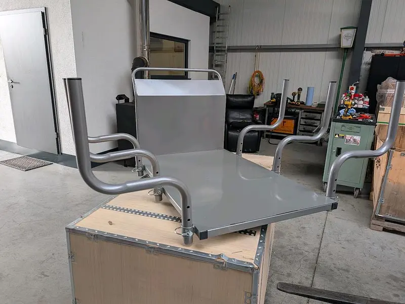 Rungengestell Jansen MSK-500, Rückewagen-Wanne, Meterholz – Bild 2