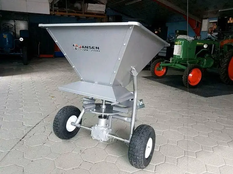 Salzstreuer Jansen SW200 Düngerstreuer Streuwagen – Bild 2