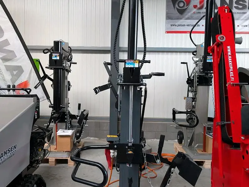 Jansen Holzspalter TS-12E, 12 t mit Stammheber, Elektromotor 5 kW