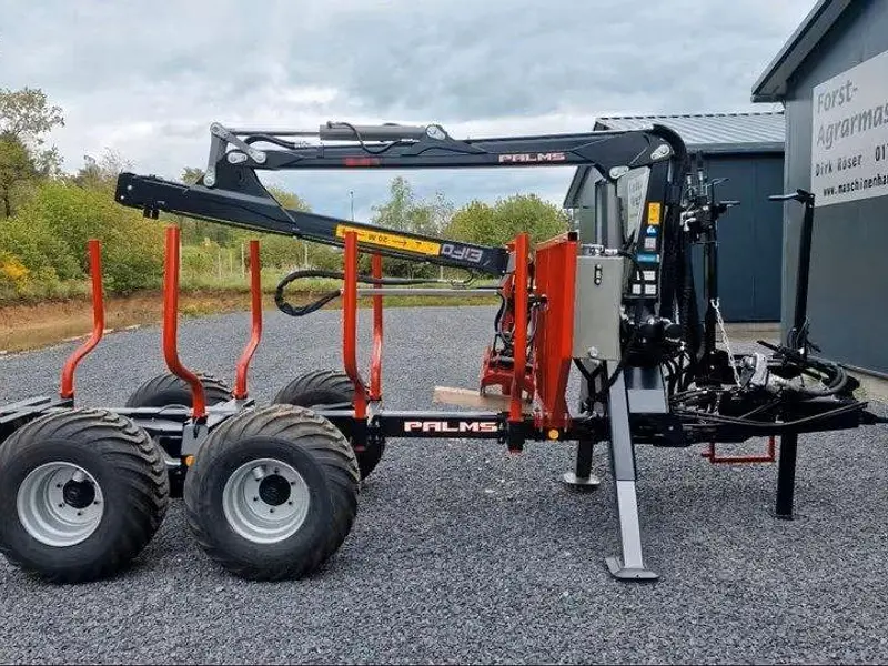 Rückewagen Palms mit Kran FA 7.70/3.63 Forstanhänger Finanzierung – Bild 3
