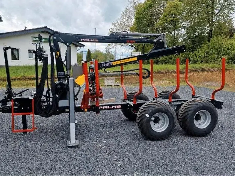 Rückewagen Palms mit Kran FA 7.70/3.63 Forstanhänger Finanzierung – Bild 4
