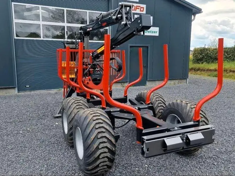 Rückewagen Palms mit Kran FA 7.70/3.63 Forstanhänger Finanzierung – Bild 5