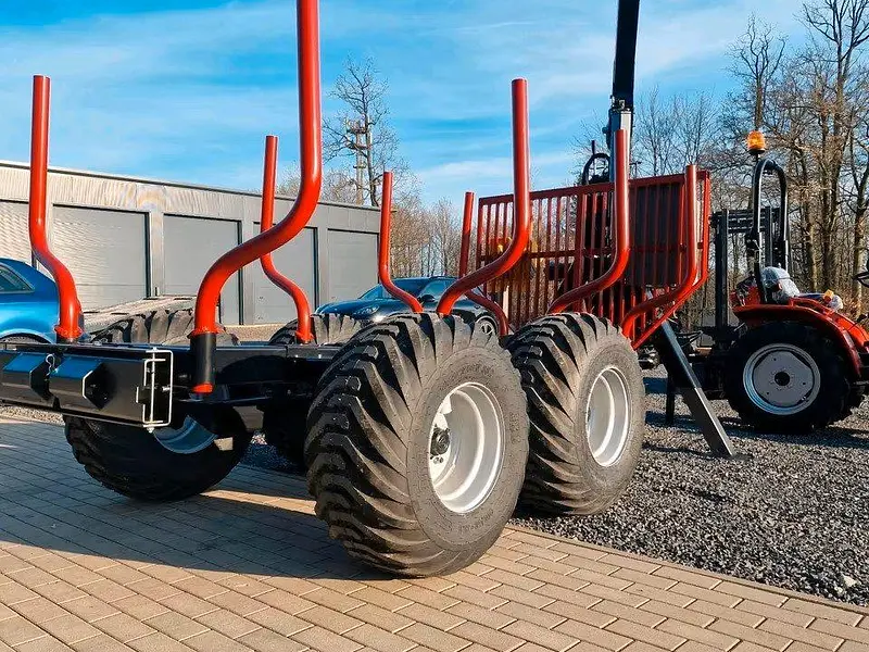 Rückewagen Palms FA 7.70/3.63, Forstanhänger, Kran, Holzzange – Bild 5